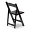 Atlas Commercial Products Wood Folding Chair, Black WFC5BK - alternate 2